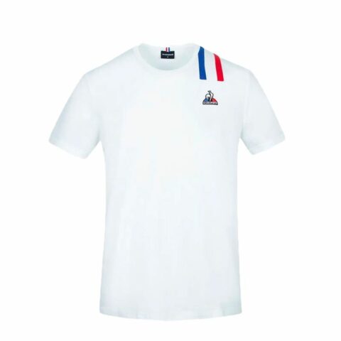 Unisex Μπλούζα με Κοντό Μανίκι Le coq sportif Λευκό