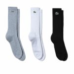 Κάλτσες Lacoste Sport 3 Μονάδες Σκούρο γκρίζο