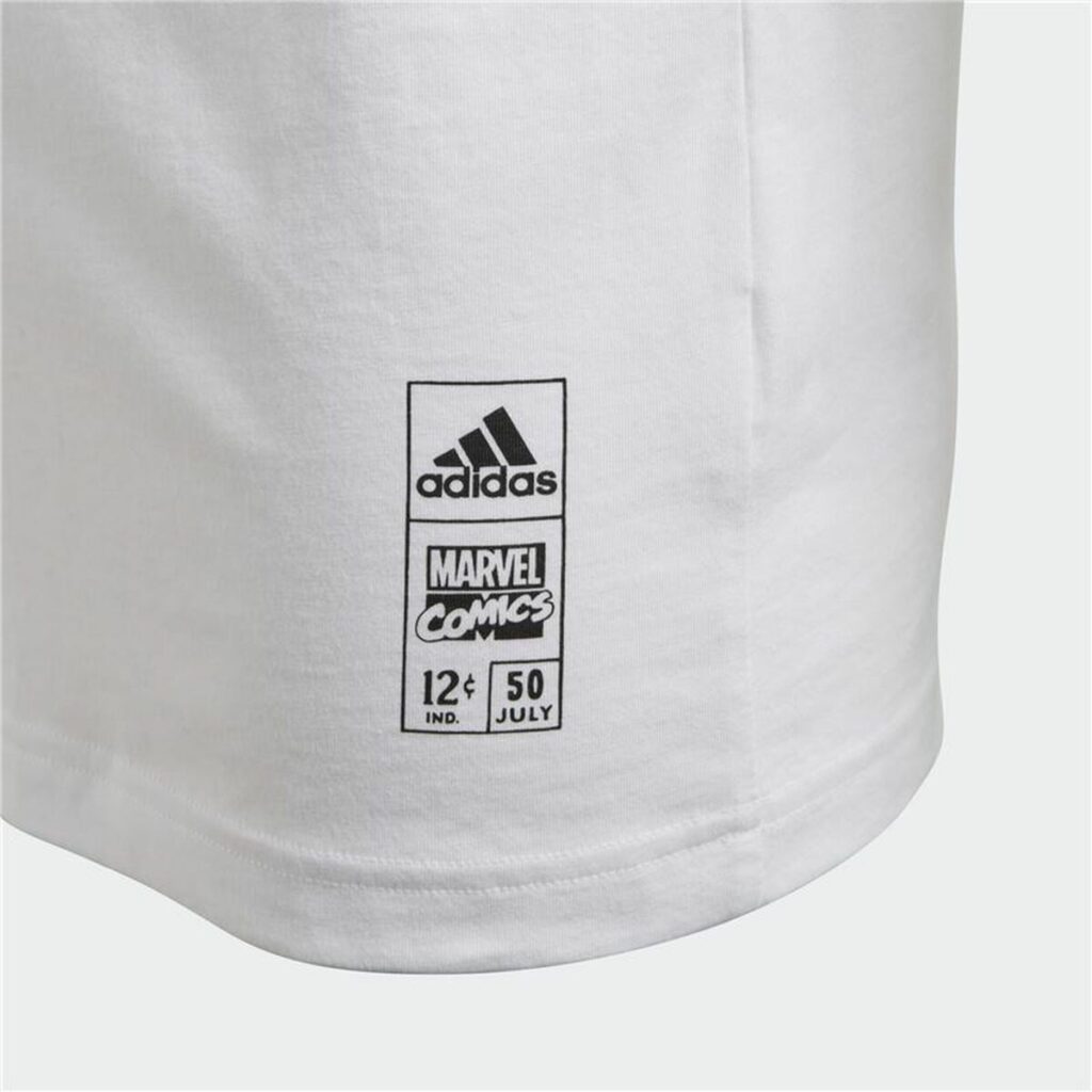 Παιδική Μπλούζα με Κοντό Μανίκι Adidas Sportswear Iron Man Graphic Λευκό