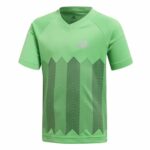 Κοντομάνικη Μπλούζα Ποδοσφαίρου για Παιδιά Adidas Ανοιχτό Πράσινο