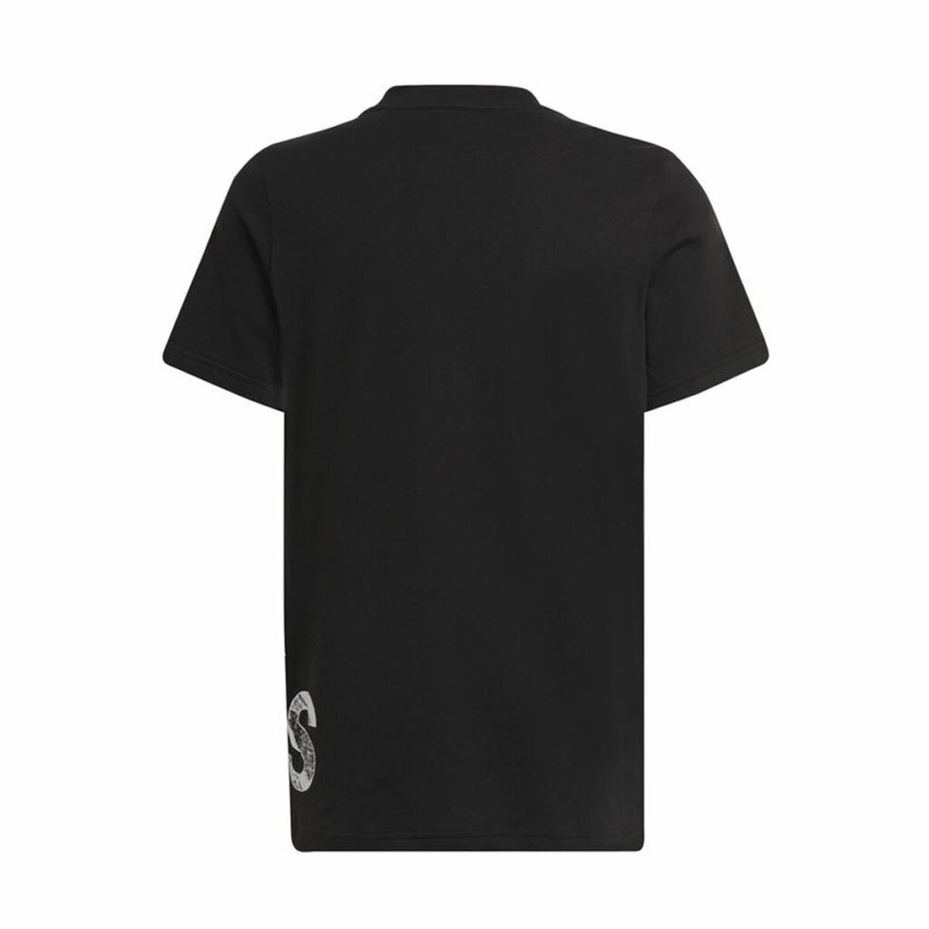 Παιδικό Μπλούζα με Κοντό Μανίκι Adidas Big Logo Μαύρο