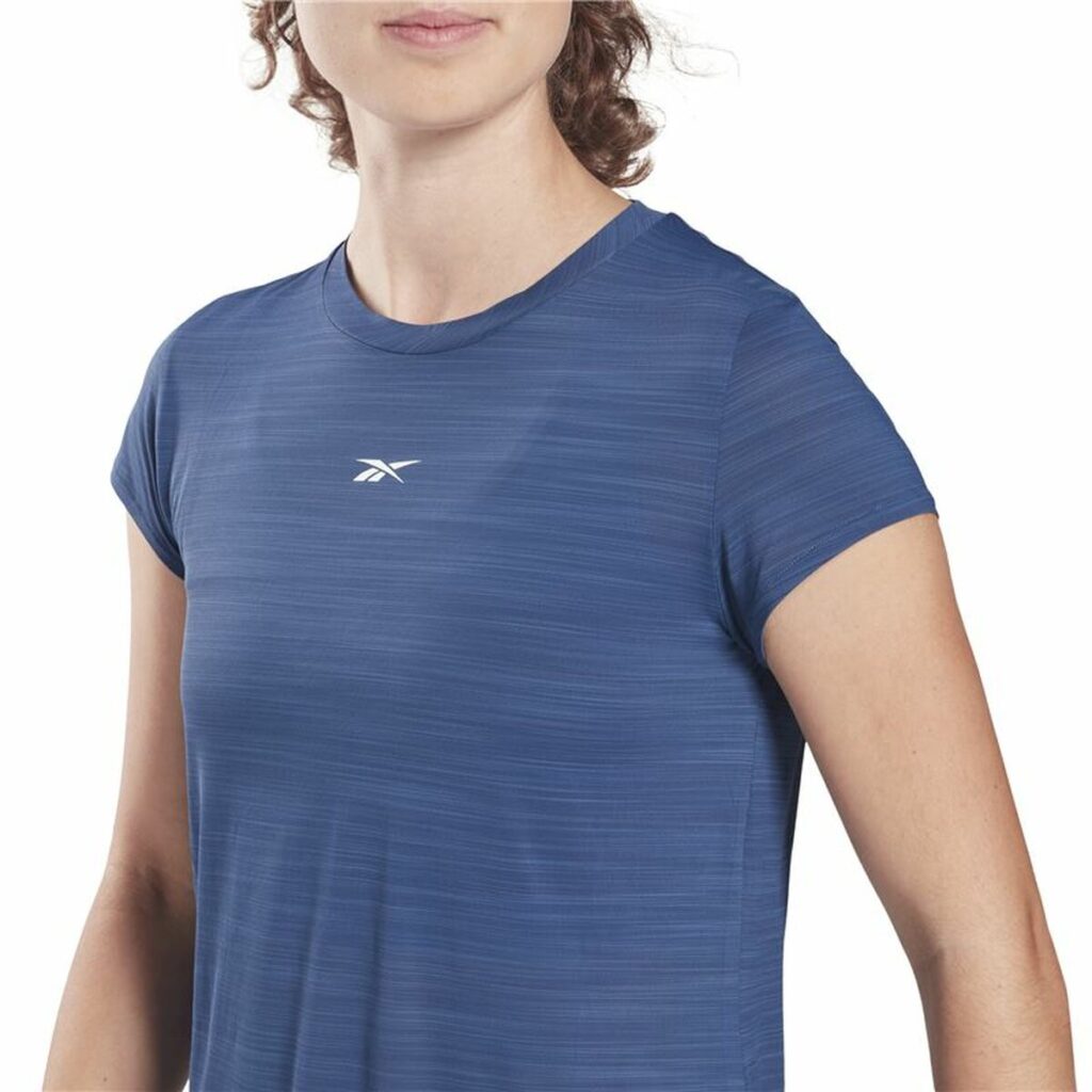 Γυναικεία Μπλούζα με Κοντό Μανίκι Reebok Workout Ready Σκούρο μπλε