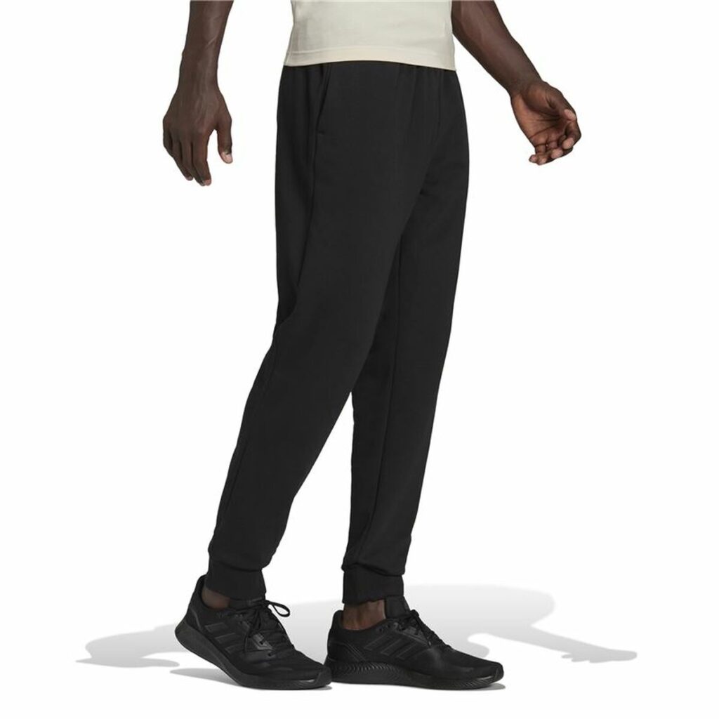 Μακρύ Αθλητικό Παντελόνι  Adidas FeelComfy French Terry Μαύρο Άντρες