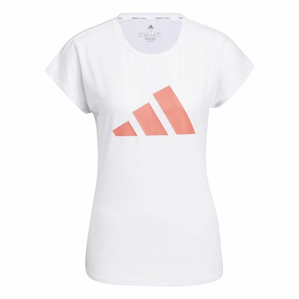 Γυναικεία Μπλούζα με Κοντό Μανίκι Adidas Training 3B Λευκό