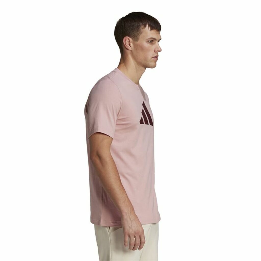 Ανδρική Μπλούζα με Κοντό Μανίκι Adidas Future Icons Ανοιχτό Ροζ