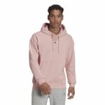 Ανδρικό Φούτερ με Κουκούλα Adidas Essentials Ροζ