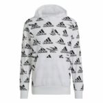 Ανδρικό Φούτερ με Κουκούλα Adidas Essentials Brandlove Λευκό