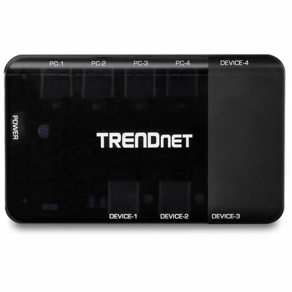 Διακόπτης Trendnet TK-U404 USB Μαύρο