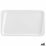 Πιάτο για Επιδόρπιο Quid Chef Κεραμικά Λευκό 25 x 15 cm (x6) (Pack 6x)