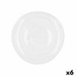 Flatplater Quid Boreal Λευκό Γυαλί (Ø 26 cm) (Pack 6x)