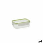 Κυτίο Γεύματος Quid Greenery 475 ml Διαφανές Πλαστική ύλη (Pack 4x)
