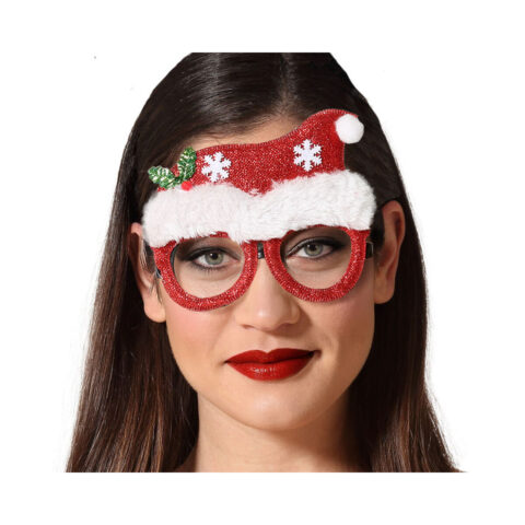 Γυαλιά Χριστουγεννιάτικο στεφάνι Αξεσουάρ για Αποκριάτικο Ντύσιμο Κόκκινο