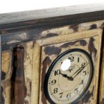 Ρολόι Τοίχου DKD Home Decor London Ξύλο Τικ (81 x 15 x 37 cm)