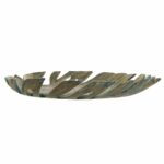 Κεντρικό Τραπεζιού DKD Home Decor Χρυσό Πράσινο Τροπικό 34 x 29 x 5 cm Φύλλο φυτού