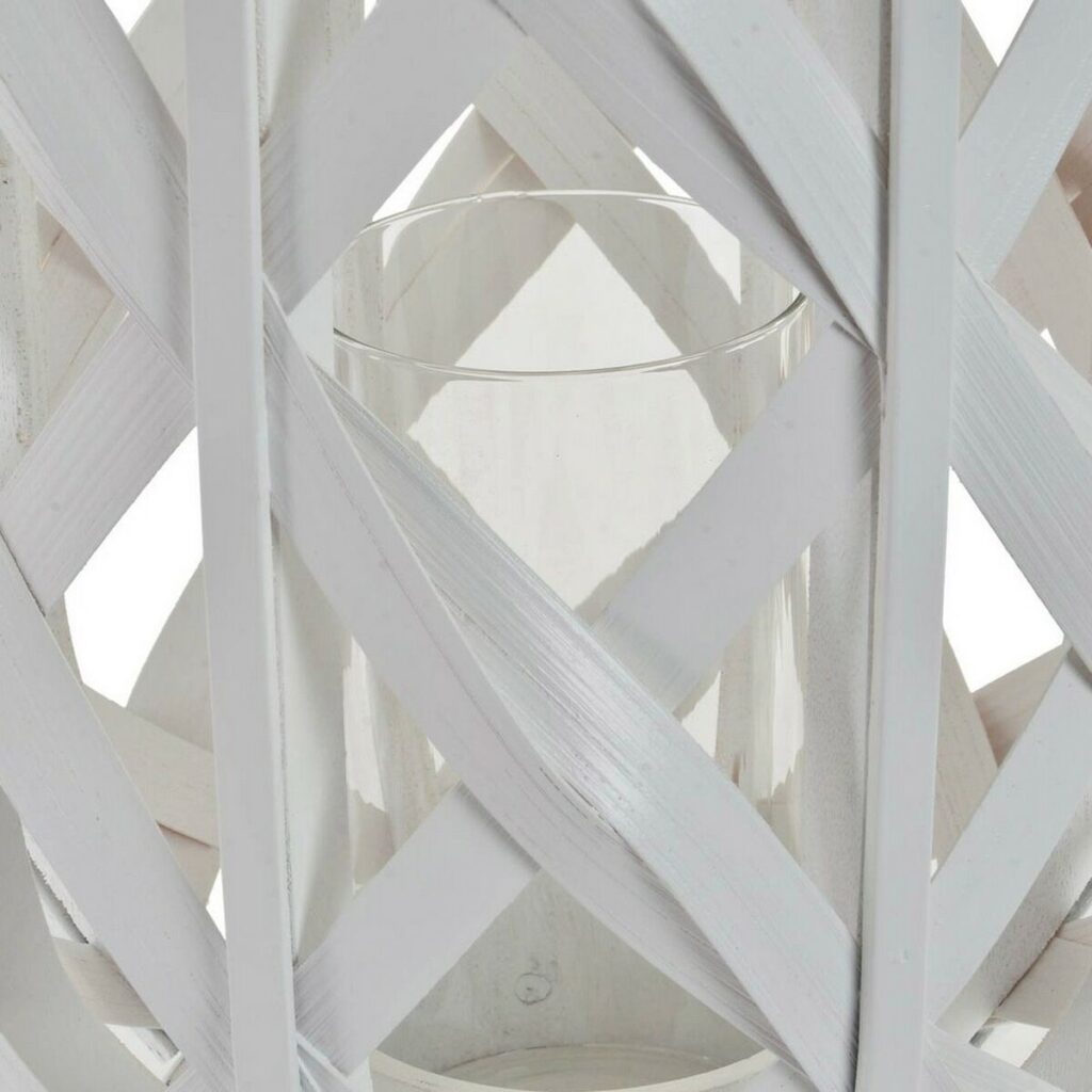 Κηροπήγιο DKD Home Decor Λευκό Μέταλλο Διακοσμητική κανάτα (25 x 25 x 76 cm)