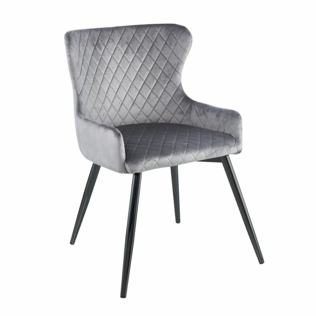 Καρέκλα DKD Home Decor 65 x 55 x 82 cm Μαύρο Γκρι Μέταλλο Πλαστική ύλη