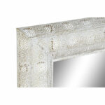Τοίχο καθρέφτη DKD Home Decor Λευκό Χρυσό Μέταλλο Καθρέφτης Άραβας Vintage 80 x 6 x 123 cm 80 x 8 x 123 cm
