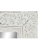 Τοίχο καθρέφτη DKD Home Decor Λευκό Ξύλο από Μάνγκο Ξύλο MDF Μαρινάτος (76 x 4 x 190 cm)