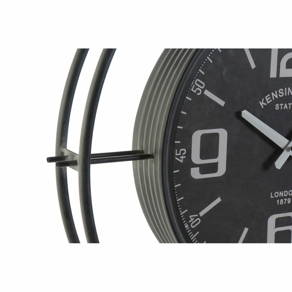 Ρολόι Τοίχου DKD Home Decor Μαύρο Κρυστάλλινο Σίδερο 64 x 9 x 73 cm