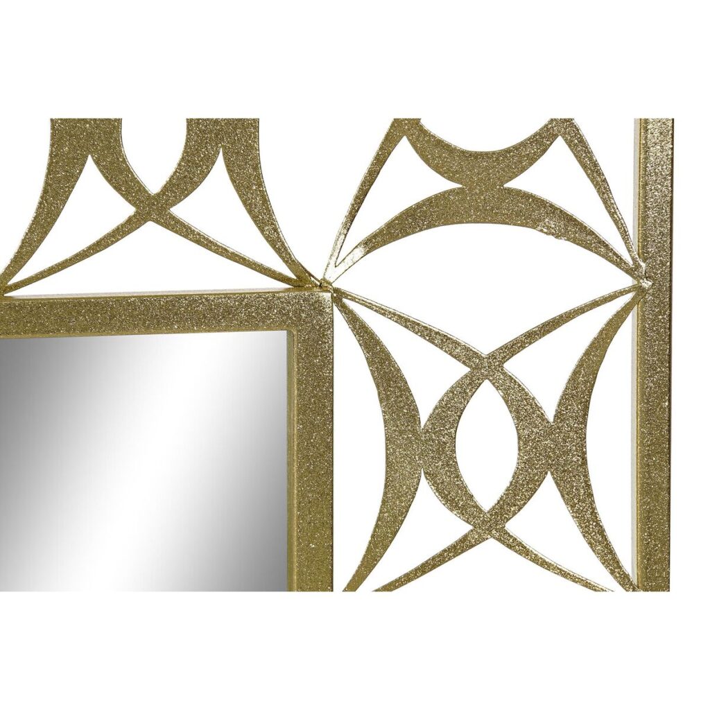 Τοίχο καθρέφτη DKD Home Decor Χρυσό Μέταλλο Κρυστάλλινο 30 x 40 cm 66 x 2 x 91