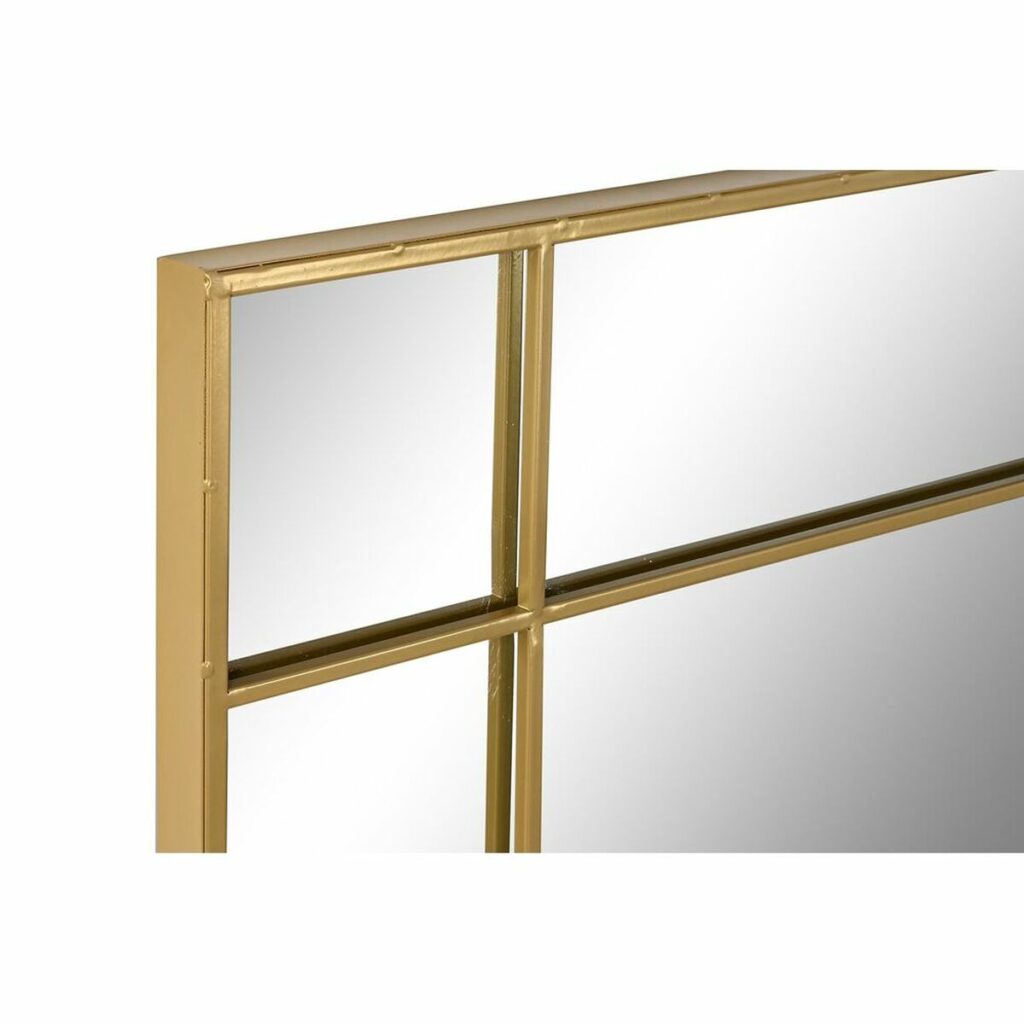 Τοίχο καθρέφτη DKD Home Decor Χρυσό Κρυστάλλινο Σίδερο 90 x 3 x 90 cm