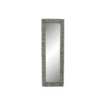 Τοίχο καθρέφτη DKD Home Decor Καθρέφτης Γκρι λυγαριά Cottage (43 x 4 x 133 cm) (43 x 4 x 132 cm)