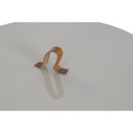 Βοηθητικό Τραπέζι DKD Home Decor Γκρι Δέρμα Σίδερο Λακαρισμένο (40 x 40 x 56 cm)