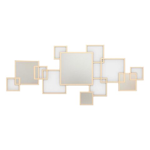 Τοίχο καθρέφτη DKD Home Decor Χρυσό Μέταλλο (120 x 2 x 53 cm)