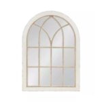 Τοίχο καθρέφτη DKD Home Decor Ξύλο Λευκό (79 x 4 x 110 cm)