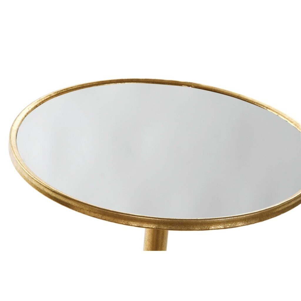Βοηθητικό Τραπέζι DKD Home Decor Καθρέφτης Χρυσό Μέταλλο (40 x 40 x 72 cm)