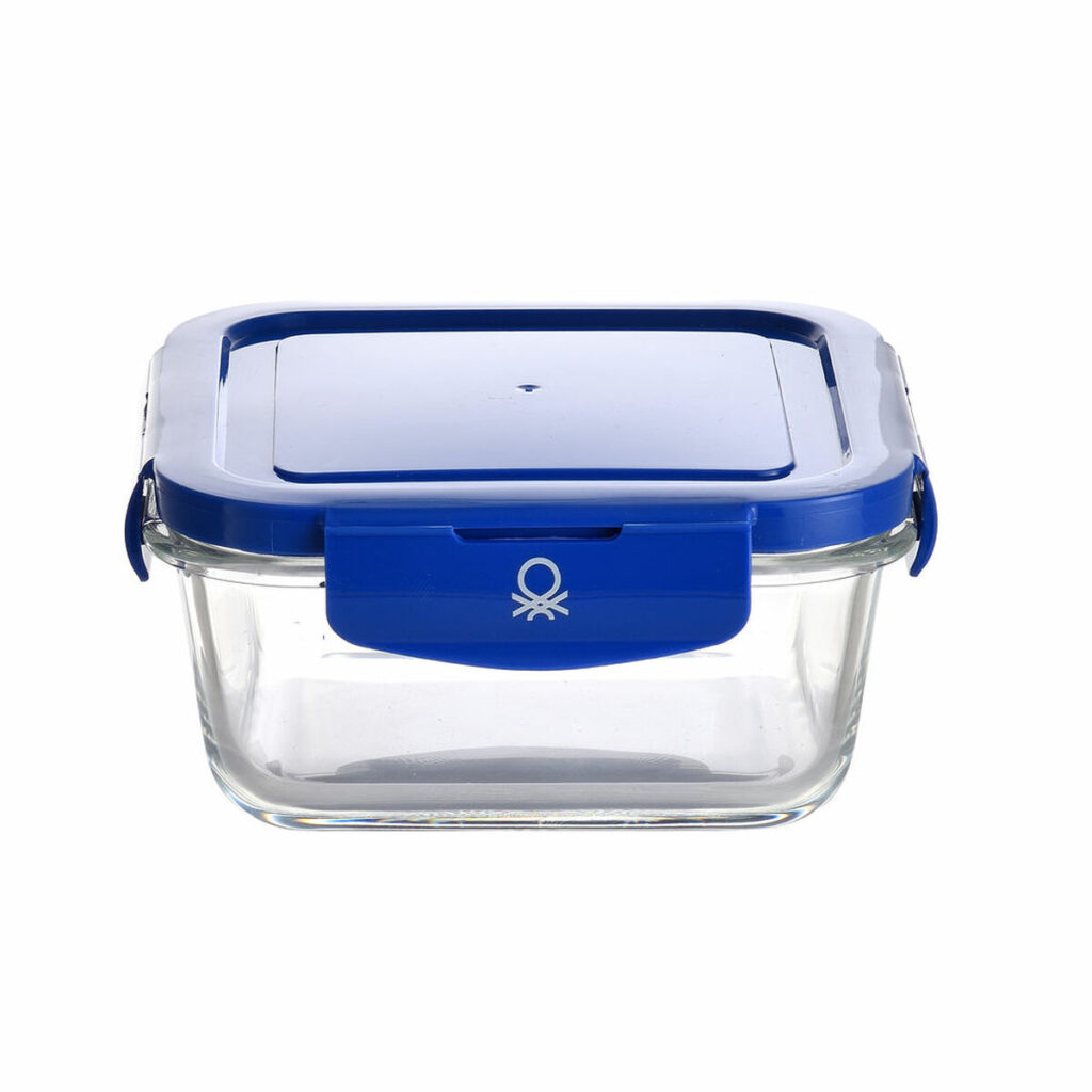 Ερμητικό Κουτί Γεύματος Benetton Μπλε Πλαστική ύλη Βοροπυριτικό γυαλί (570 ml)