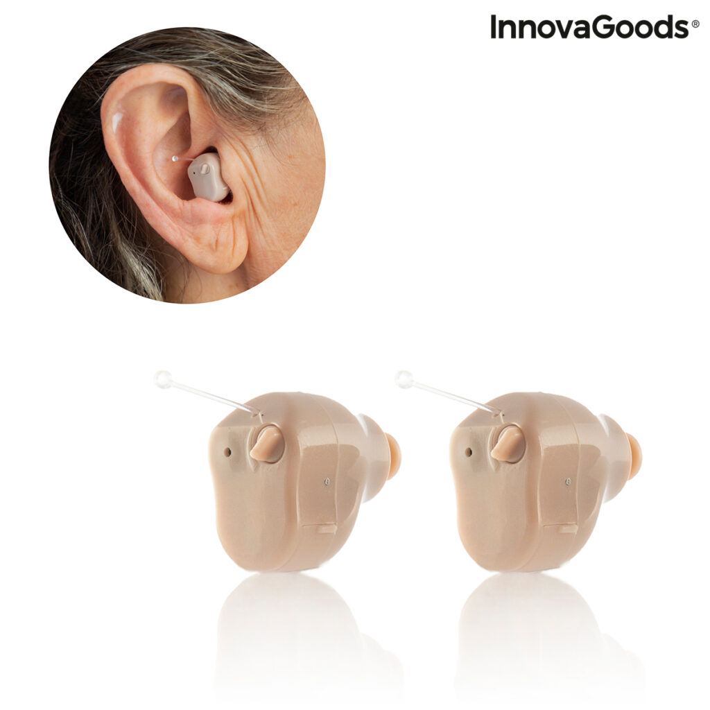 Ενισχυτής Ακοής με Αξεσουάρ Προσαρμόζεται Μέσα στο Αυτί Hearzy InnovaGoods x2