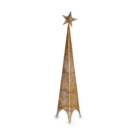 Χριστουγεννιάτικο δέντρο Πύργος Χρυσό Μέταλλο Πλαστική ύλη (Ø 28 x 127 cm)