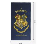 Πετσέτα θαλάσσης Harry Potter 2200009068_ Σκούρο μπλε 100 % πολυεστέρας