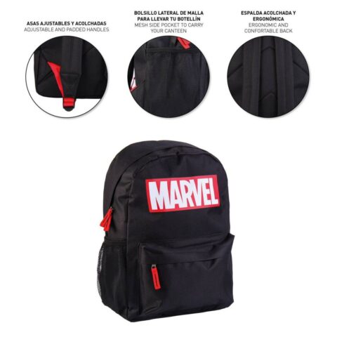Σχολική Τσάντα Marvel Μαύρο (30 x 41 x 14 cm)