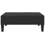 vidaXL Καναπές Κρεβάτι Διθέσιος με 2 Μαξιλάρια&Υποπόδιο Μαύρο Βελούδο