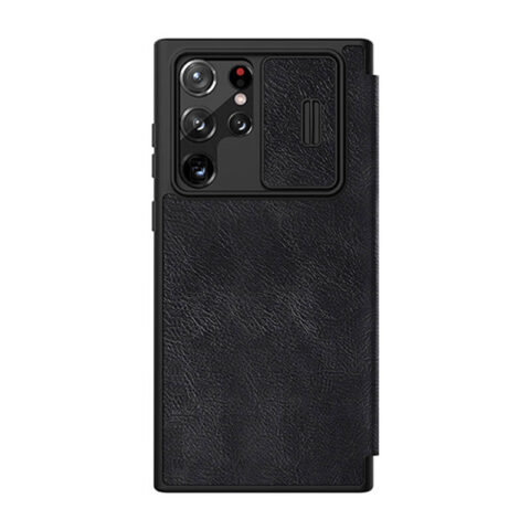 Case Nillkin Qin Leather Pro for SAMSUNG S22 Ultra (black)