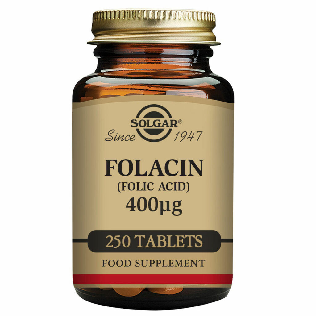Folacín. Φολικό Oξύ Solgar 400 mcg