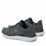 Ανδρικά Παπούτσια για Περπάτημα Lace Up Jogger Memory Foam Skechers 52631 43 Σκούρο γκρίζο