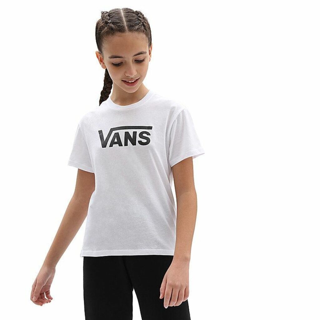 Παιδικό Μπλούζα με Κοντό Μανίκι Vans Flying V Λευκό