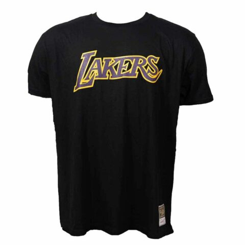 Μπλουζάκι μπάσκετ Mitchell & Ness Lakers Μαύρο