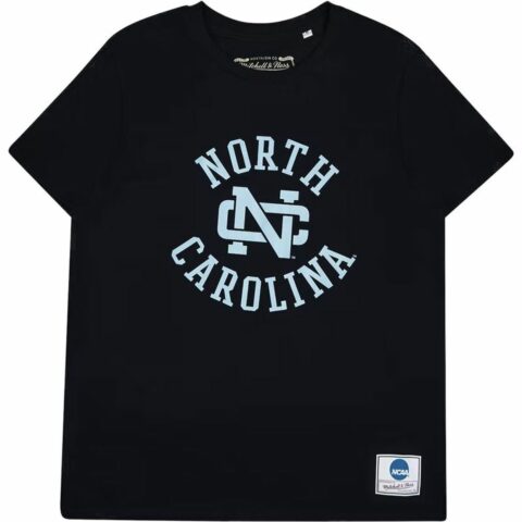 Ανδρική Μπλούζα με Κοντό Μανίκι Mitchell & Ness University of North Carolina Μαύρο