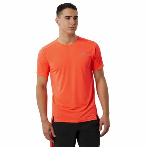 Ανδρική Μπλούζα με Κοντό Μανίκι New Balance Accelerate Πορτοκαλί