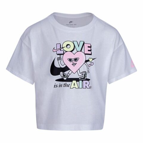 Παιδικό Μπλούζα με Κοντό Μανίκι Nike Knit Girls Λιλά