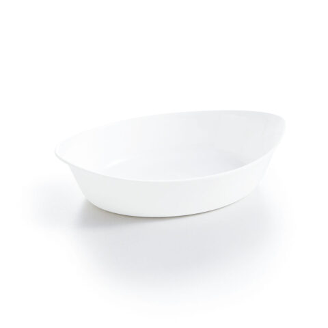 Πιάτο ψησίματος Luminarc Smart Cuisine Οβάλ Λευκό Γυαλί (25 x 15 cm)