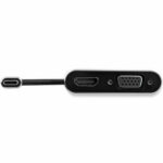 Αντάπτορας USB C σε VGA/HDMI Startech CDP2HDVGA            Μαύρο