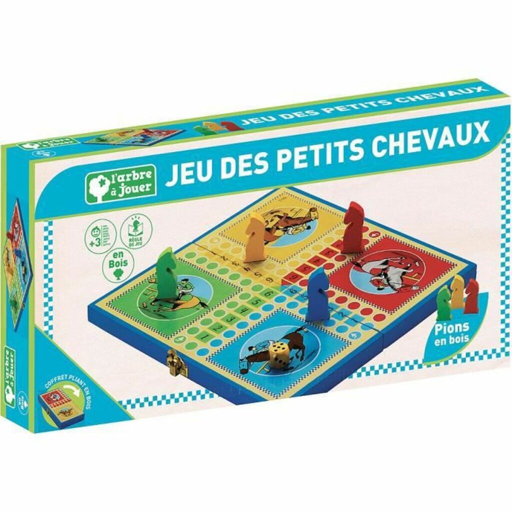 Επιτραπέζιο Παιχνίδι L´Arbre a Jouer Jeu Des Petits Chevaux (FR) Πολύχρωμο