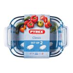 Σετ Πιάτων Φούρνου Pyrex Classic Διαφανές Γυαλί (2 pcs)