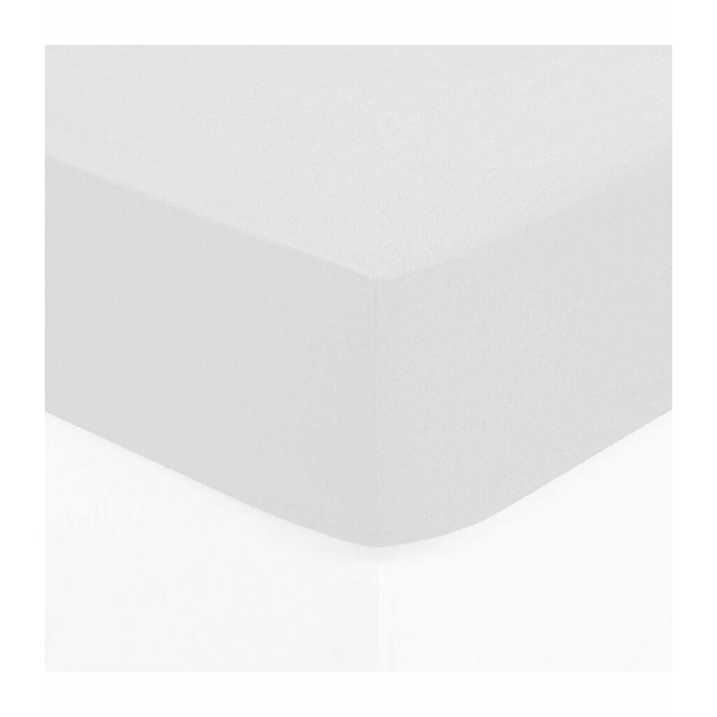 Τοποθετημένο κάτω φύλλο Atmosphera Λευκό (90 x 190 cm)