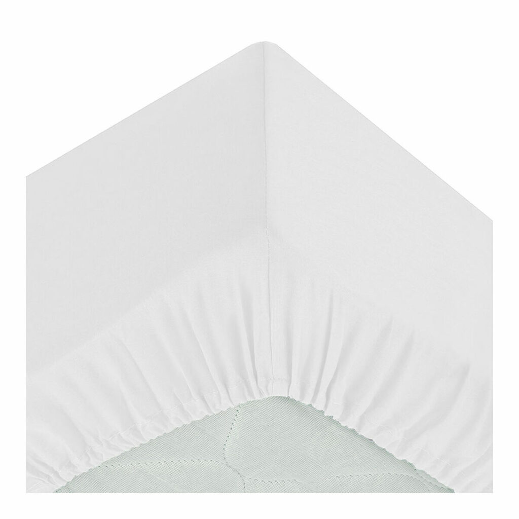 Τοποθετημένο κάτω φύλλο Atmosphera Λευκό (90 x 190 cm)